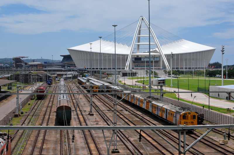 Durban's famous football stadium constructed for the 2010 World Cup