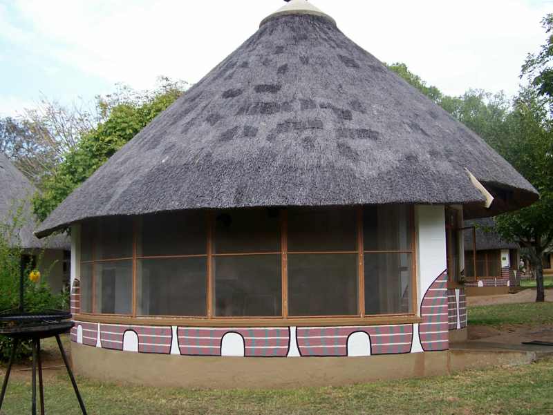 A hut in Skukuza camp in Kruger National Park