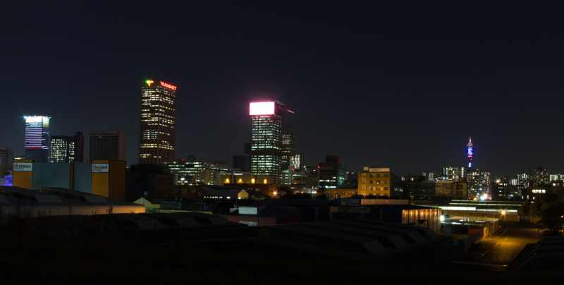 Johannesburg at night